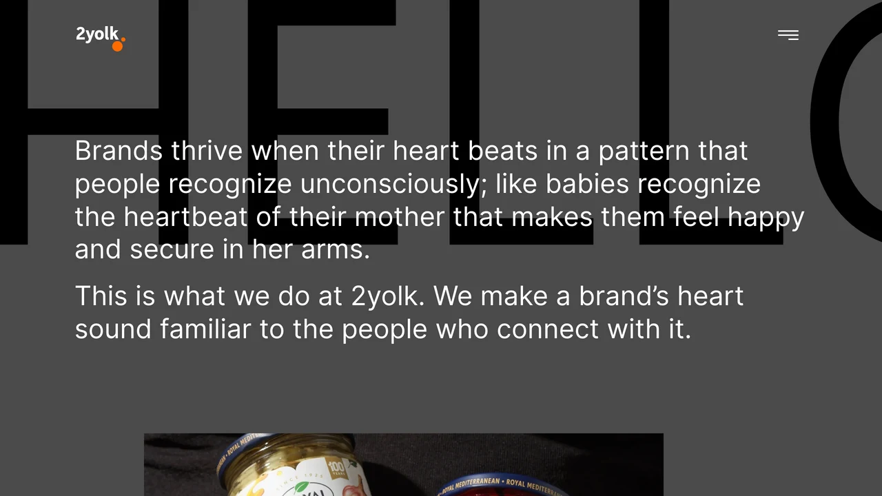 Screenshot of 2yolk website
