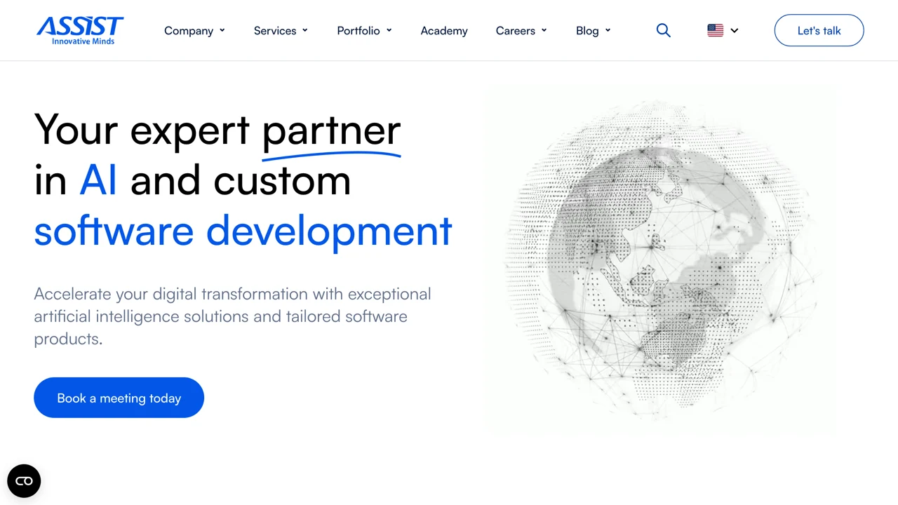 Screenshot of ASSIST Software website