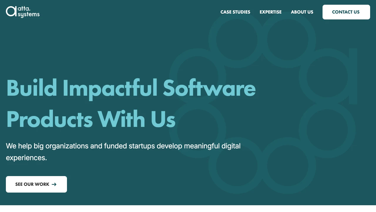 Screenshot of Atta Systems website