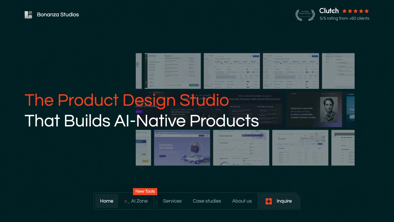 Screenshot der Website von Bonanza Studios