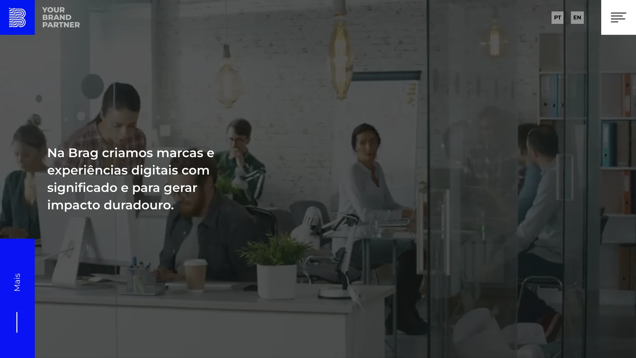 Screenshot of BRAG website
