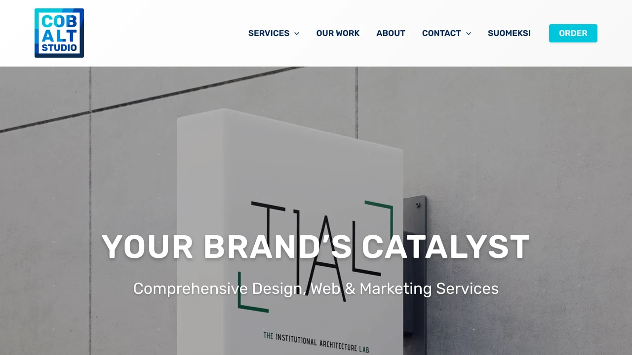 Screenshot of Cobalt Studio website