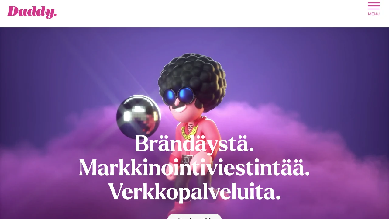 Screenshot of Daddy Finland website