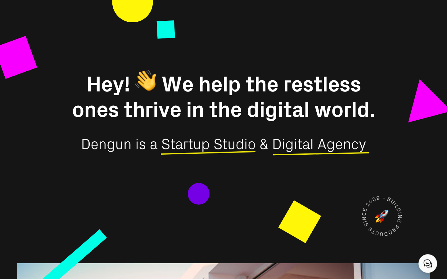 Screenshot of Dengun website