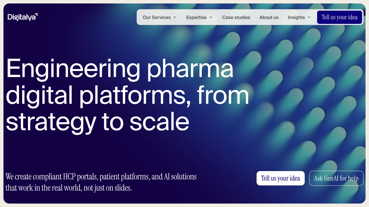 Screenshot of Digitalya website