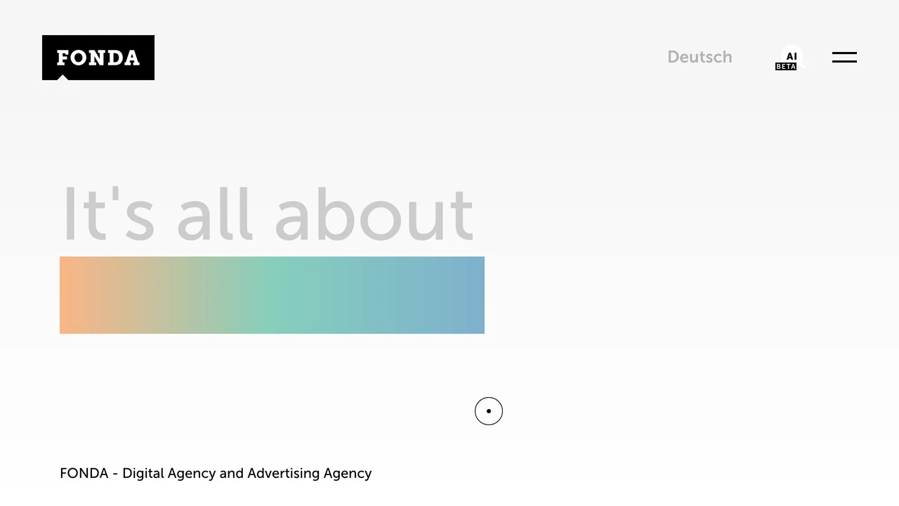 Screenshot der Website von FONDA