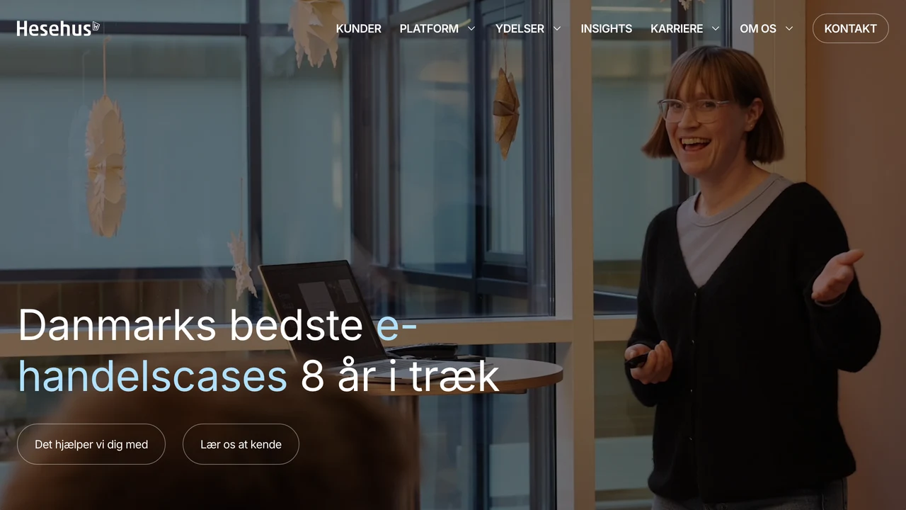 Screenshot of Hesehus website