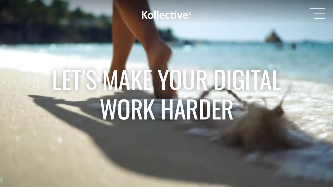 Screenshot of Kollective website