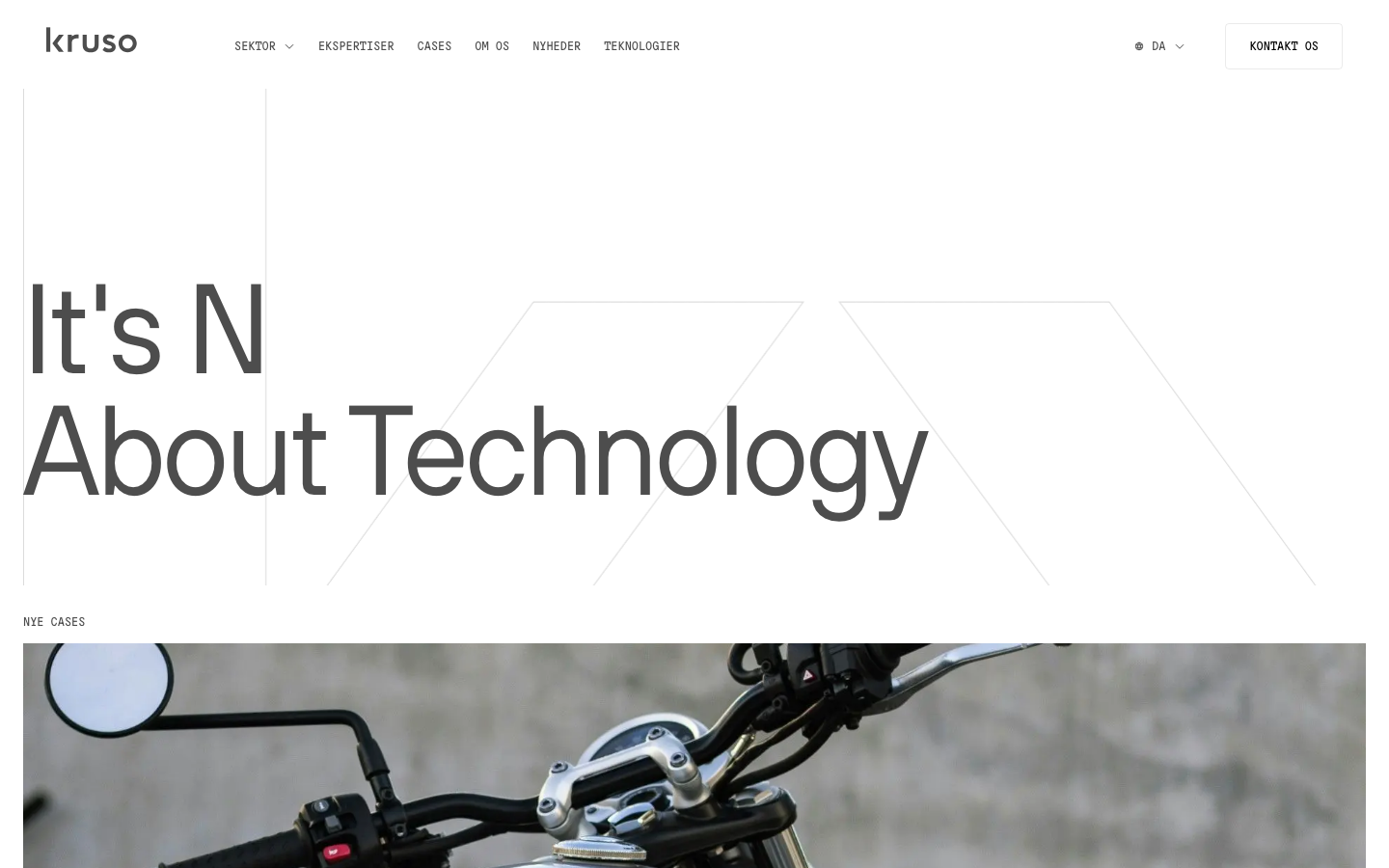 Screenshot of Kruso website