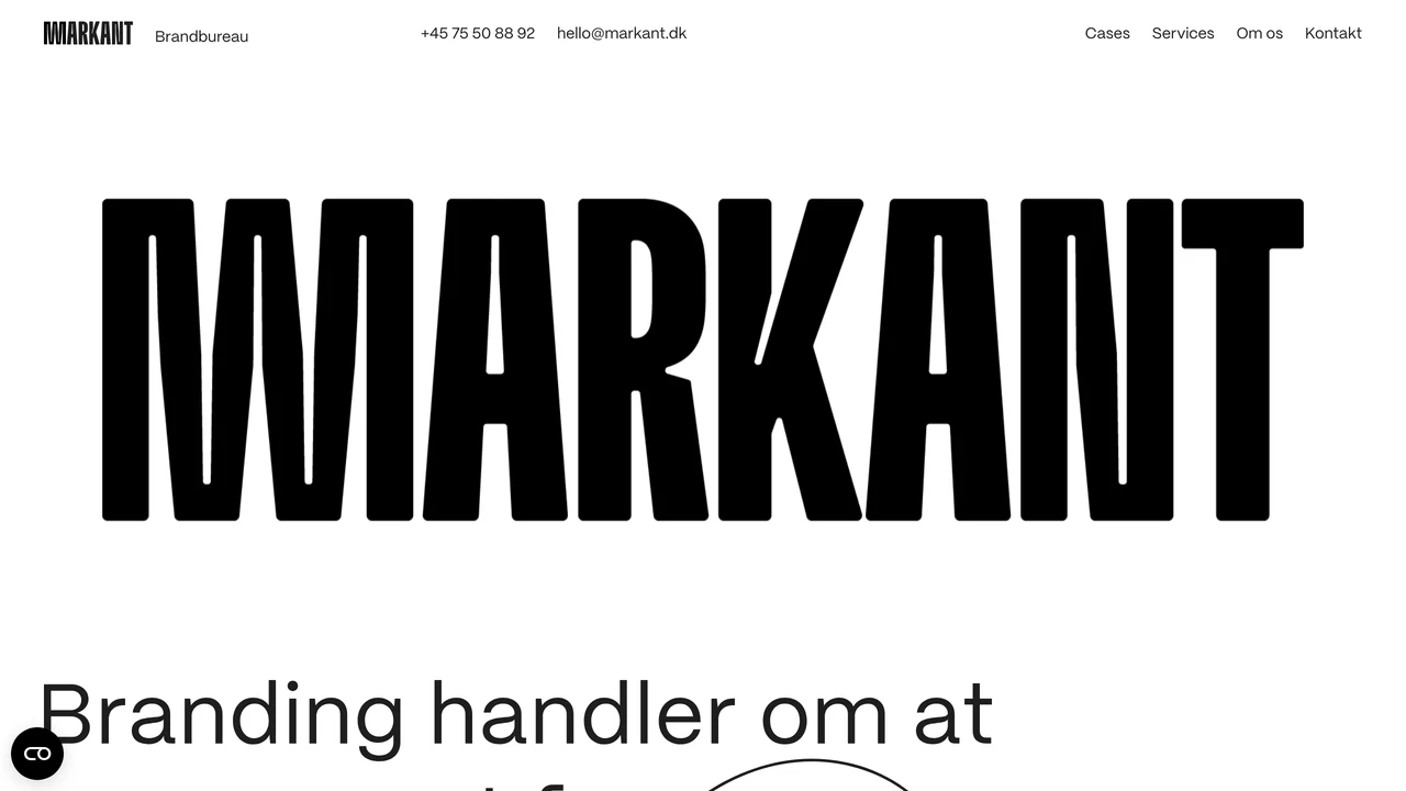 Screenshot of Markant website
