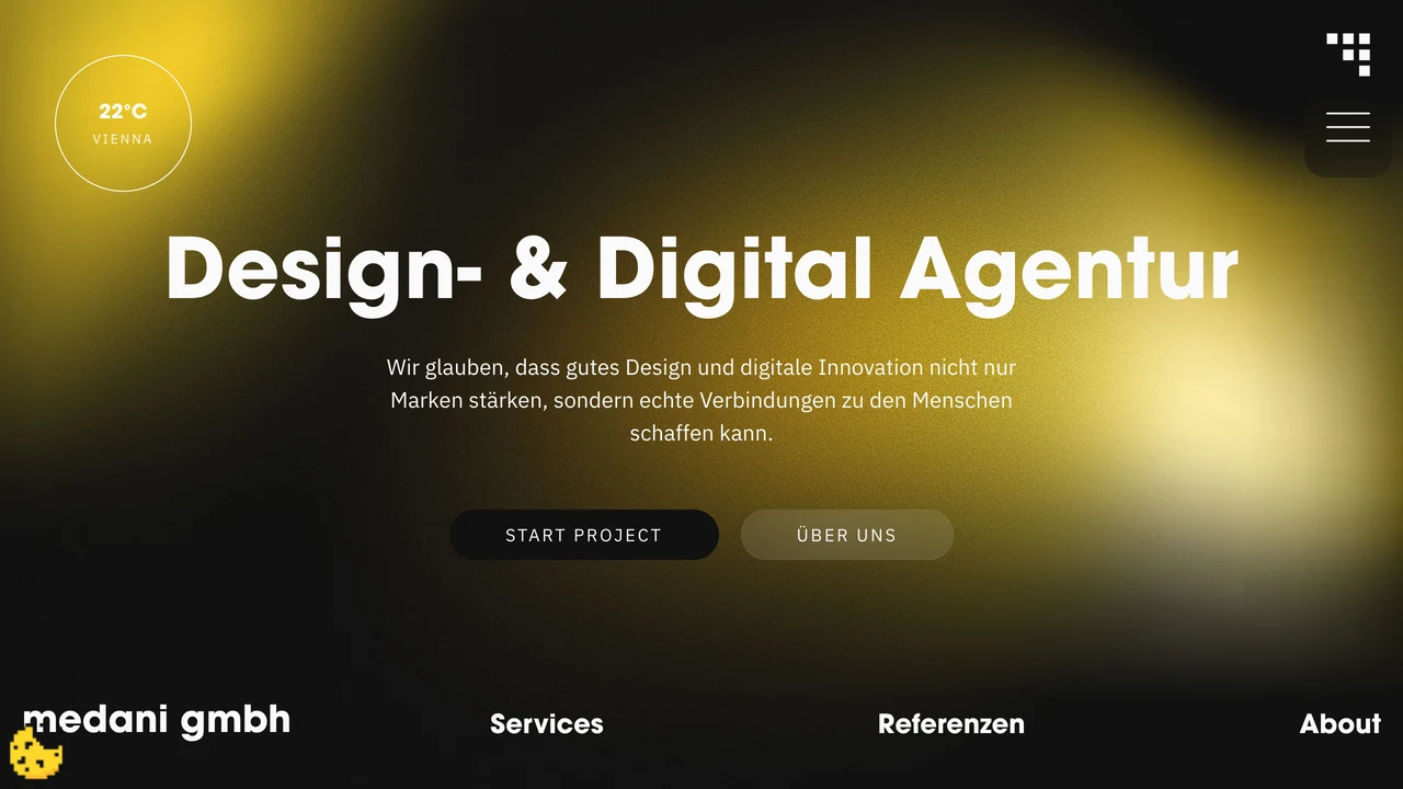 Screenshot der Website von medani
