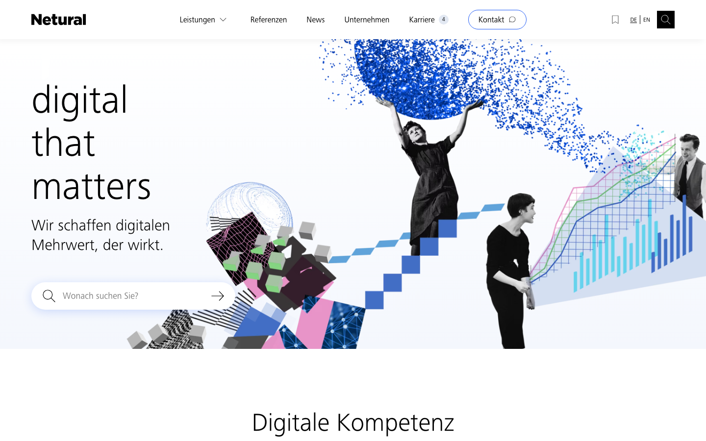 Screenshot of Netural website