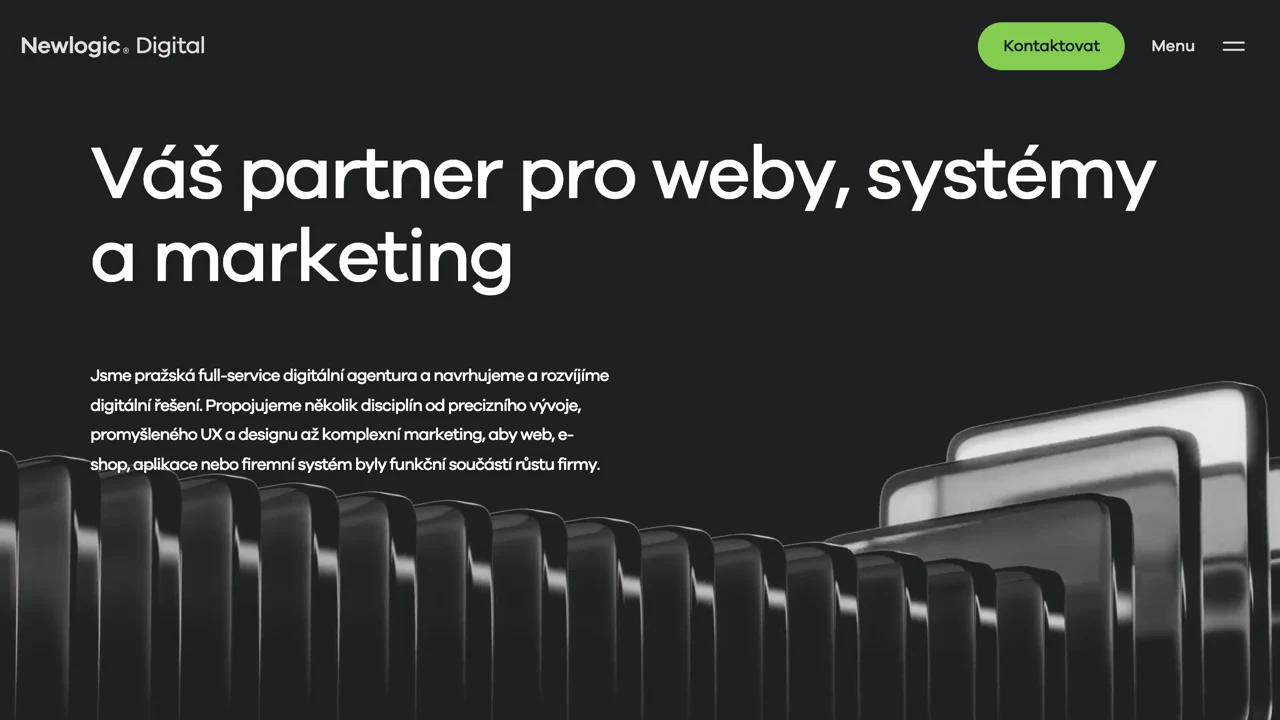 Screenshot der Website von Newlogic
