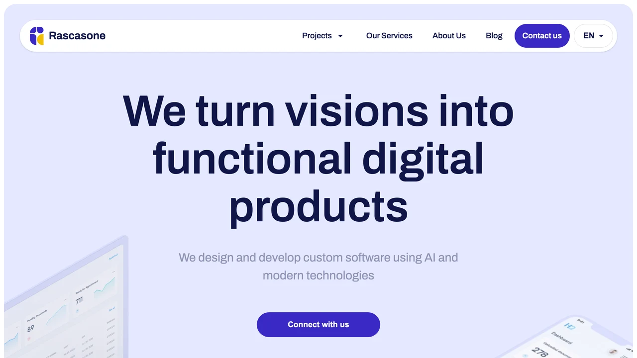 Screenshot of Rascasone website