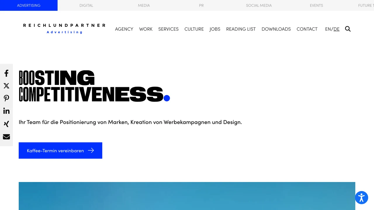 Screenshot der Website von Reichl und Partner