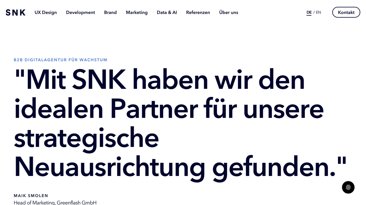 Screenshot der Website von schoene neue kinder