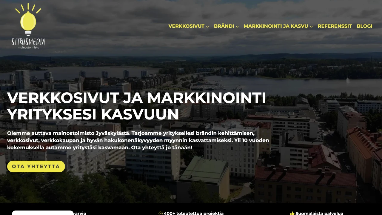 Screenshot of Sitrusmedia website