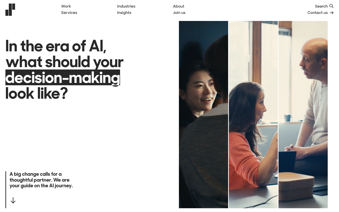 Screenshot of Solita website