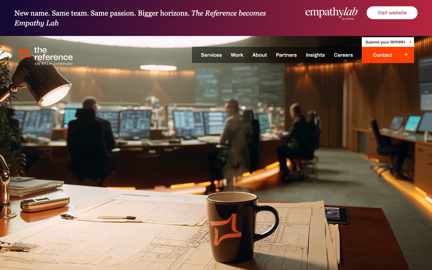 Screenshot of The Reference website