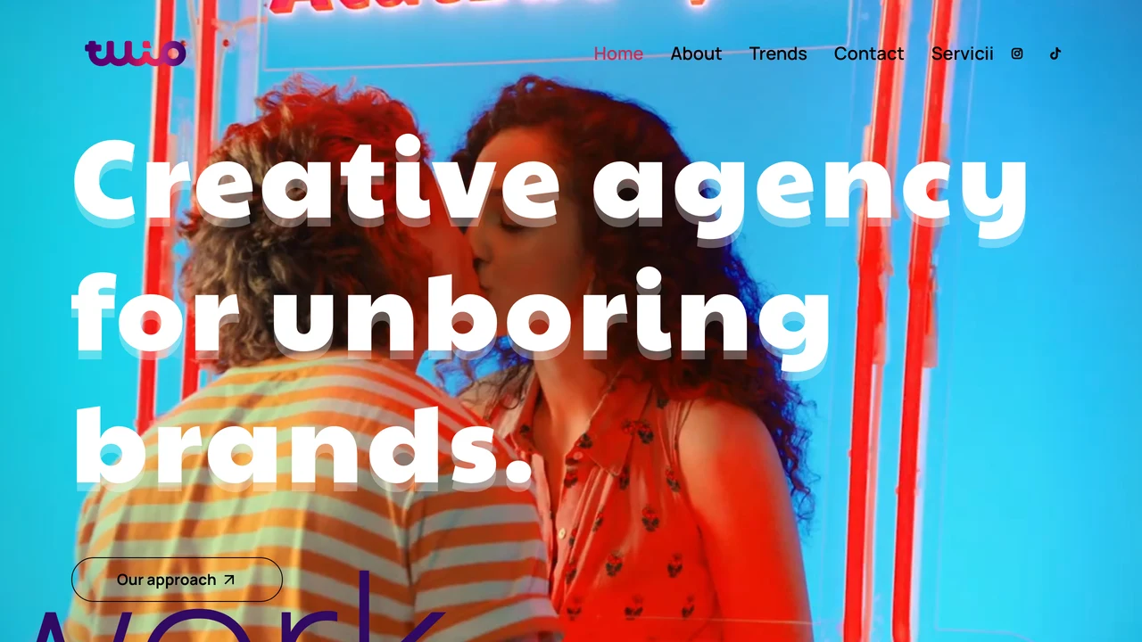 Screenshot of Tuio website